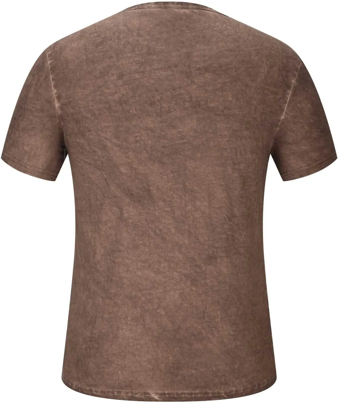 Men's Distressed Henley Shirts Button Up V-Neck T-Shirts Short Sleeve Tops Comfy Tees Summer Casual Pullover Vintage Blouse