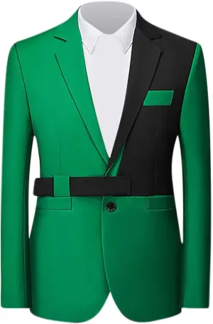 Mens Fashion Suit Jackets Formal Business Blazer Jackets Notch Collar Slim Fit Color Block Wedding Prom Jackets