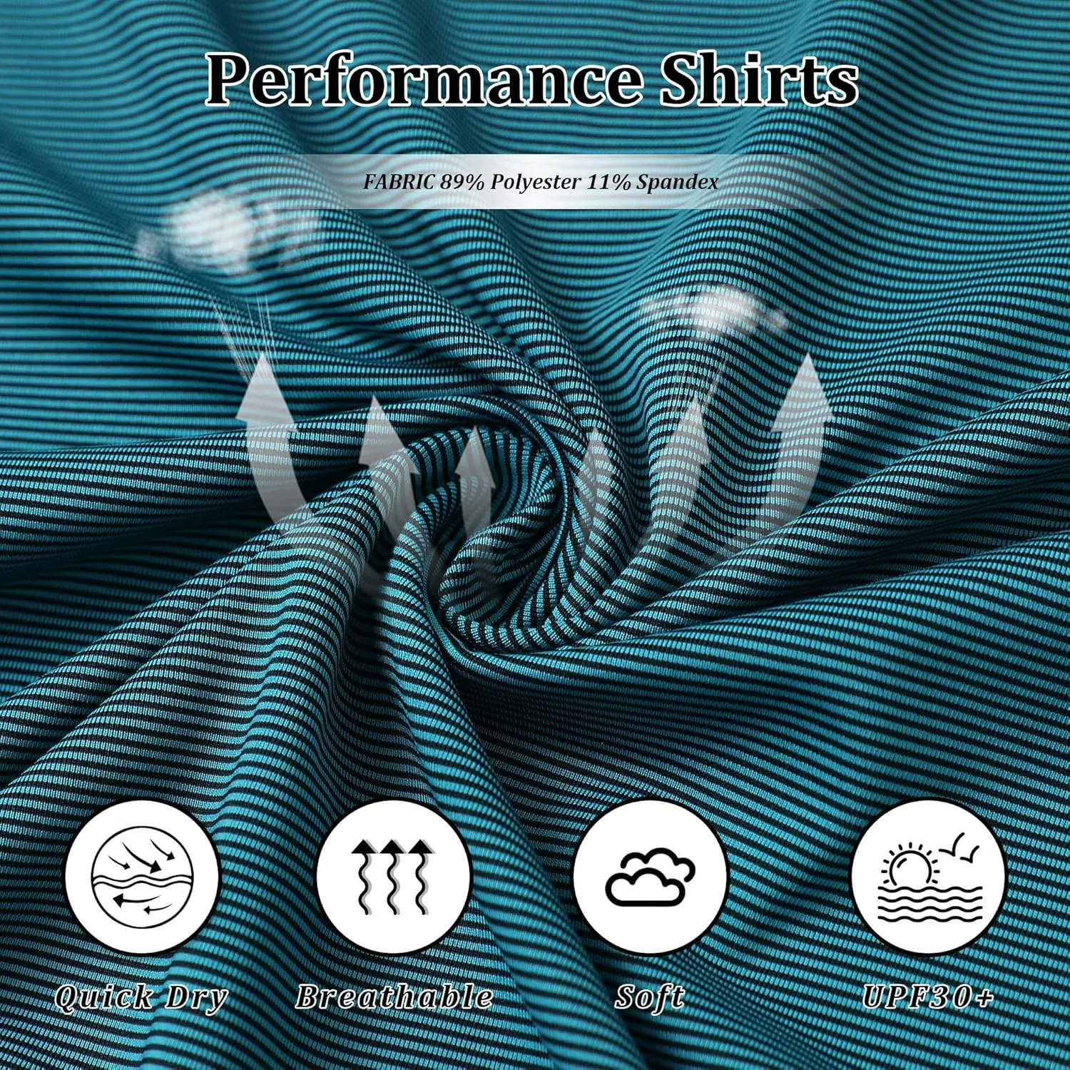 Mens Golf Shirts Long Sleeve Moisture Wicking Collared Work Business Casual Tennis Polo Shirts for Men