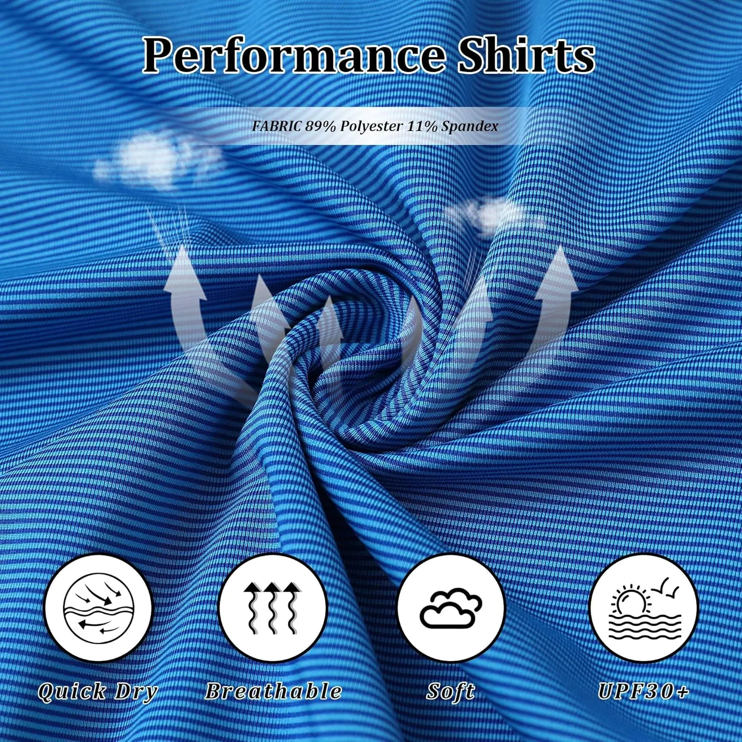 Mens Golf Shirts Long Sleeve Moisture Wicking Collared Work Business Casual Tennis Polo Shirts for Men