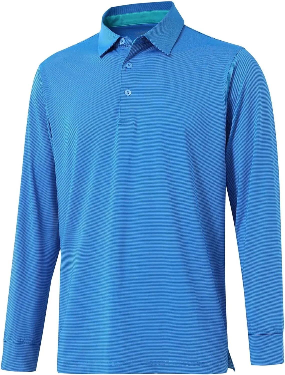 Mens Golf Shirts Long Sleeve Moisture Wicking Collared Work Business Casual Tennis Polo Shirts for Men