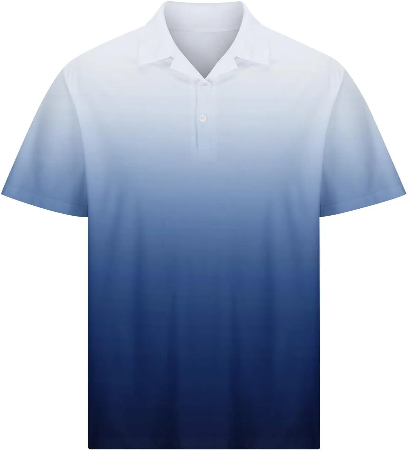 Mens Golf Shirts Quick Dry Short Sleeve Shirt 1/4 Button Down Shirts Lapel Casual T Shirt Moisture Wicking T-Shirt