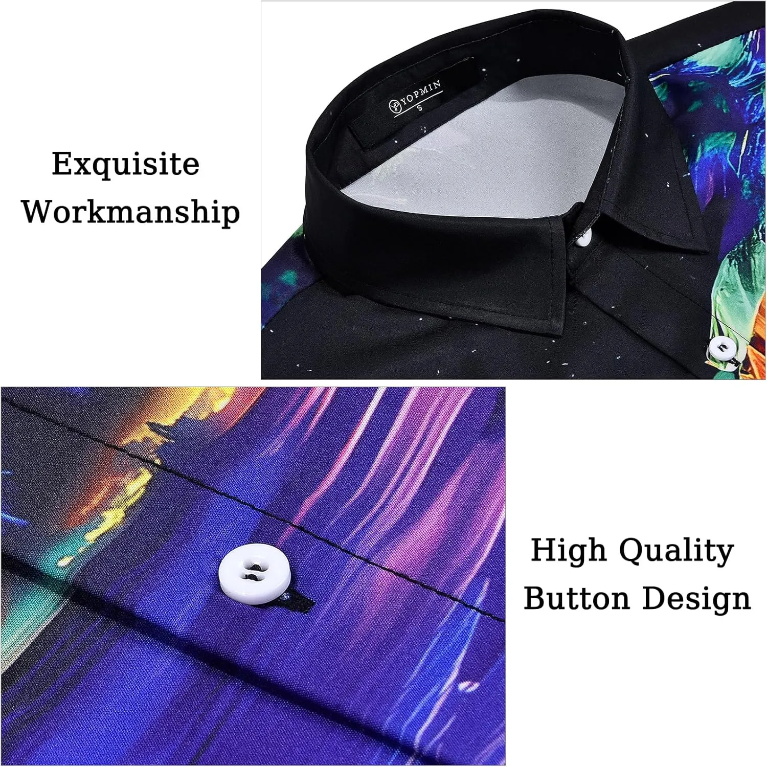 Men's Hawaiian Printed Short Sleeve Shirts Tropical Floral Button Down Aloha Holiday Shirt Vacation Casual Beach Clothings