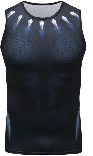 Men's Muscle Tank Top Sleeveless T-Shirts Baselayer Tees Cool Dry Compression Shirts Running Sports Vest