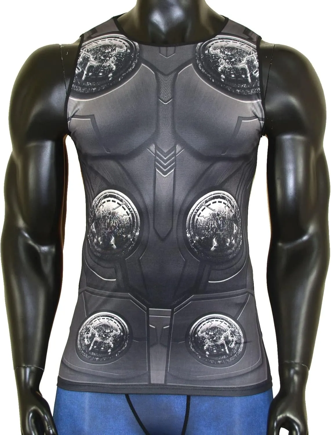 Men's Muscle Tank Top Sleeveless T-Shirts Baselayer Tees Cool Dry Compression Shirts Running Sports Vest