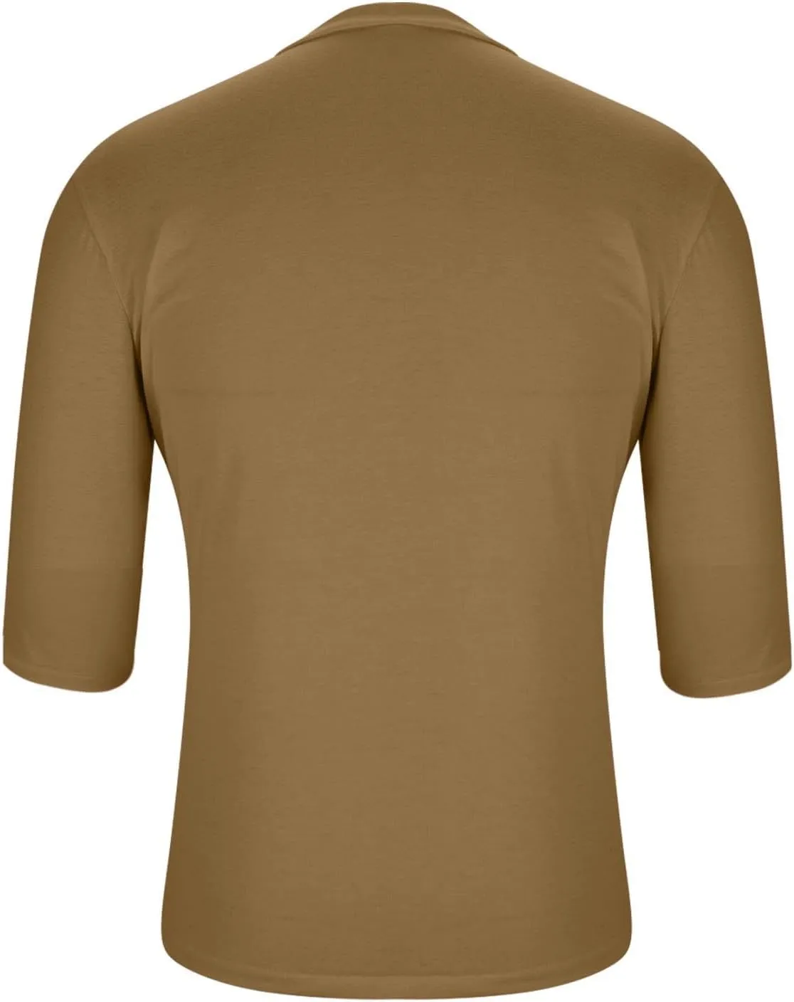 Mens Plus Size Solid Color T-Shirts Casual Crewneck 3/4 Sleeve Shirts 2025 Summer Tops Basic Pullover Workout Tees