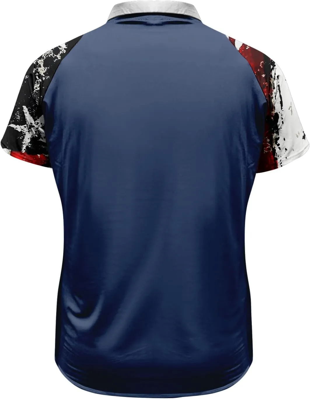 Mens Polo 4th of July Shirts Short Sleeve American Flag Print Slim Fit Polo Shirts for Men