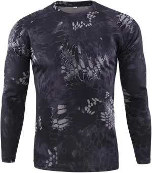 Men's Quick Dry Long Sleeve Shirts for Men Moisture Wicking Athletic Cycling Jersey Tactical T-Shirts