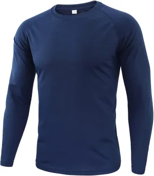 Men's Quick Dry Long Sleeve Shirts for Men Moisture Wicking Athletic Cycling Jersey Tactical T-Shirts