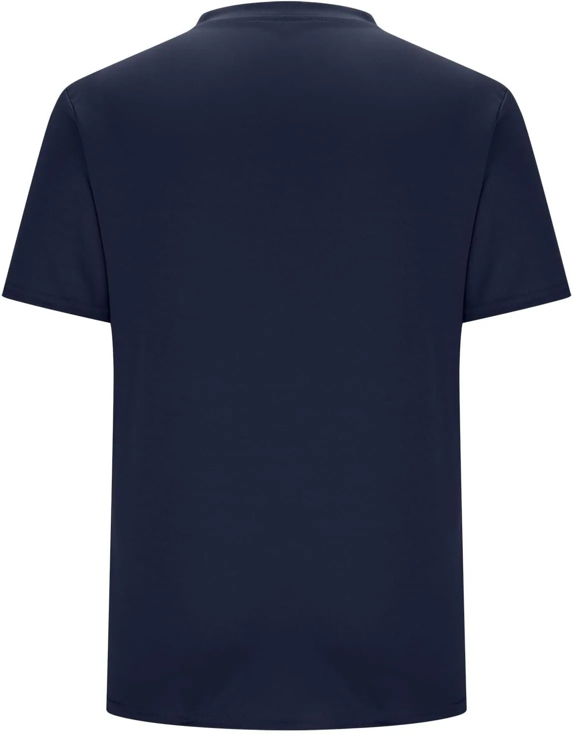 Men's Quick-Dry Short Sleeve Athletic Performance Polo Shirt Solid Color Button Stand-up Collar Pullover Golf Shirts