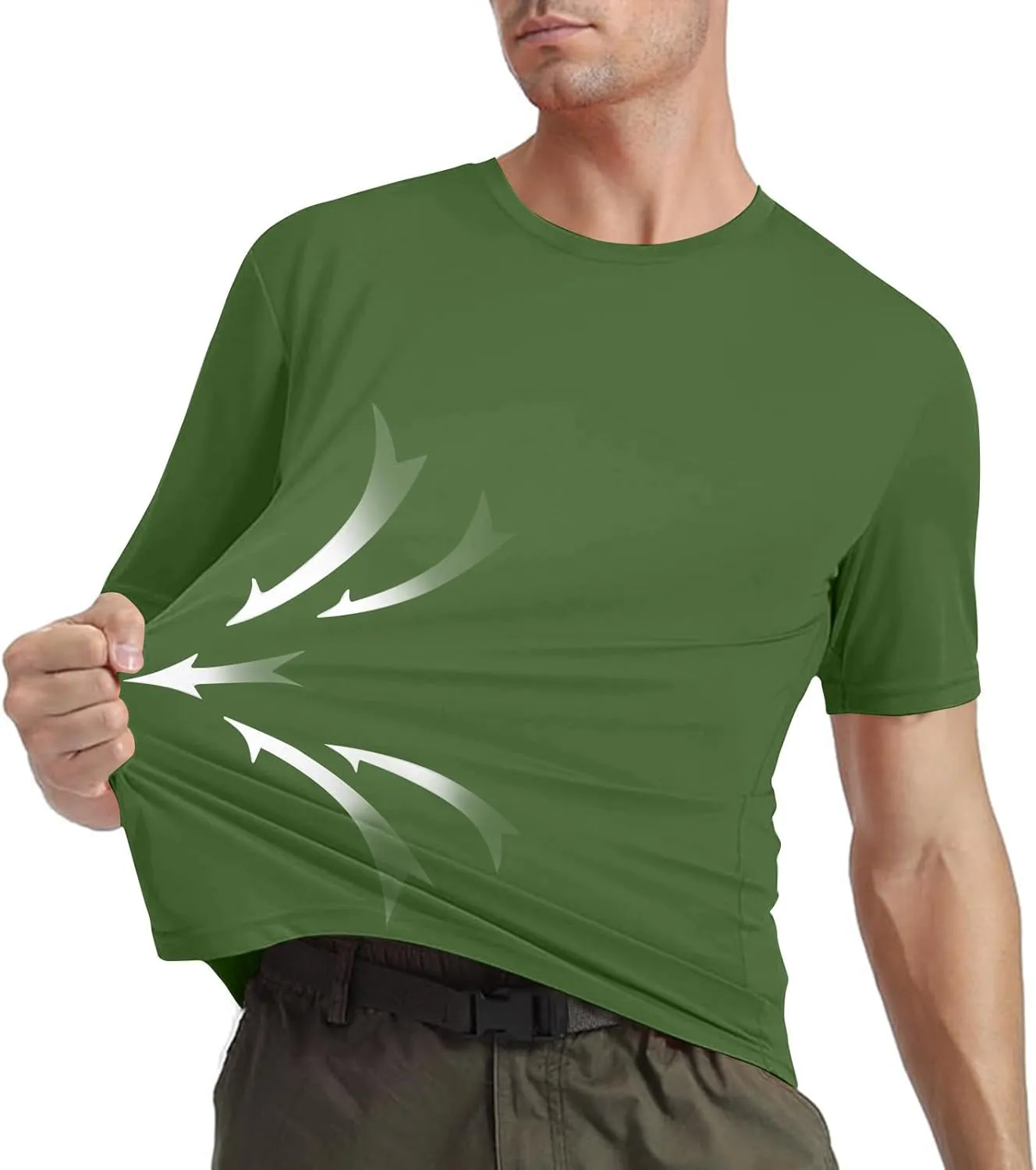 Men's Quick Dry T-Shirt Short Sleeve Moisture Wicking Athletic Running Gym Workout Performance Tee Tops