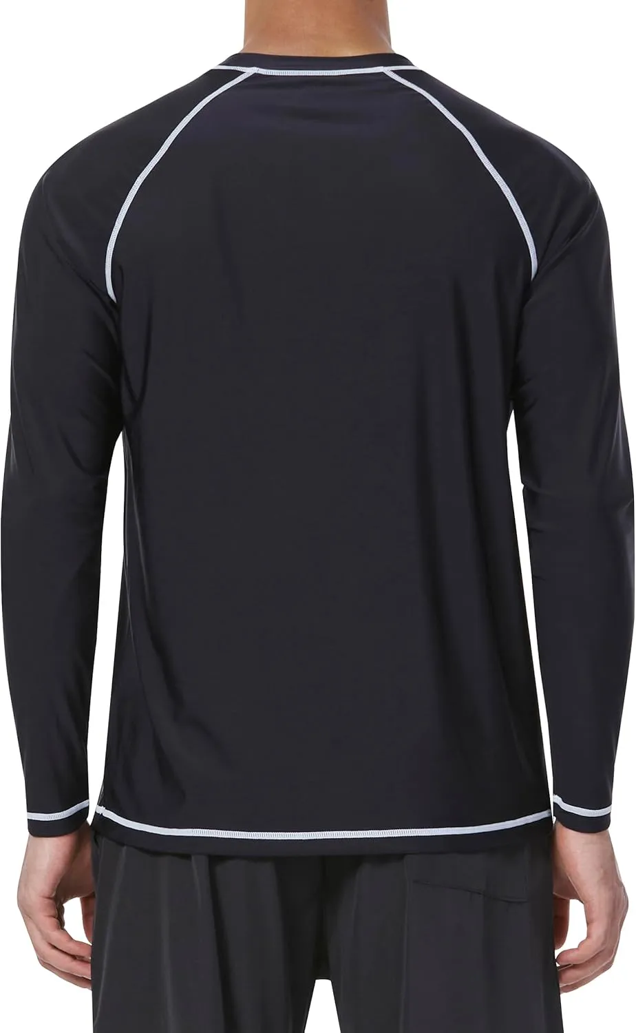 Mens Rash Guard UPF 50  Swim Shirts UV Sun Protection T-Shirt Quick Dry Long Sleeve Beach Shirts for Fishing