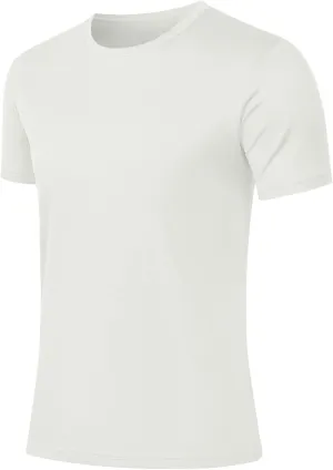 Men's Sport Shirts UPF 50  Quick Dry Rash Guard Athletic Running Swim Tee Top Performance Water Shirts Breathable Tops