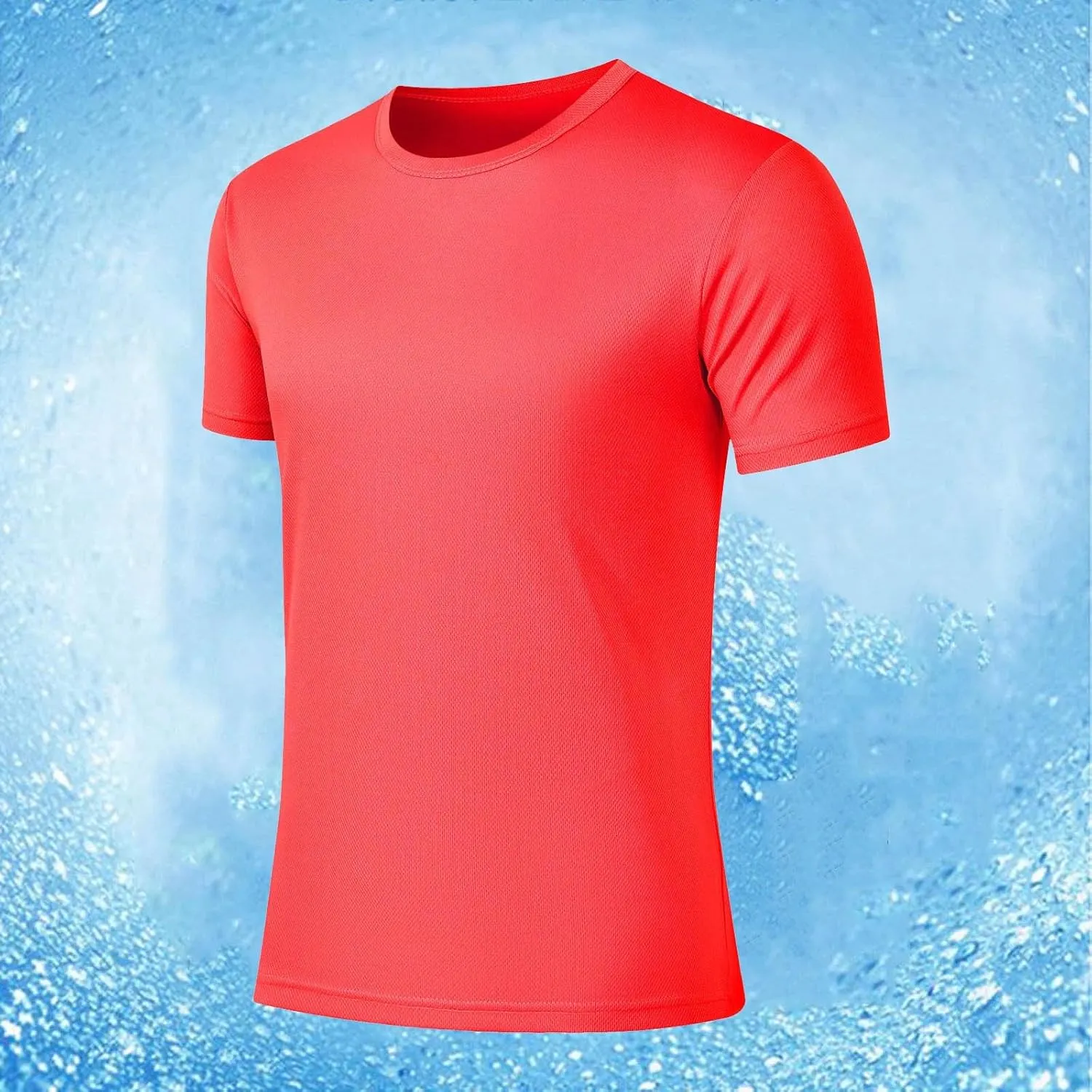 Men's Sport Shirts UPF 50  Quick Dry Rash Guard Athletic Running Swim Tee Top Performance Water Shirts Breathable Tops
