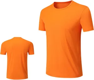 Men's Summer T-Shirts Casual Gym Moisture Wicking Shirts Stretch Quick Dry Workout Tshirts Hiking Athletic Shirt