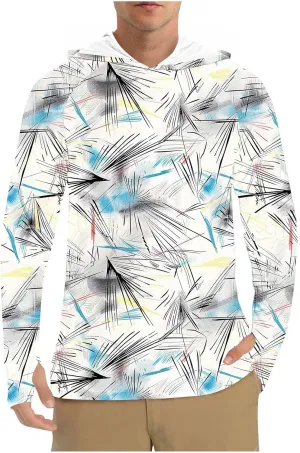 Men's Sun Protection Hoodie Shirt UPF 50  Long Sleeve Rash Guard Outdoor Fishing Lightweight Camo Quick Dry UV Shirts