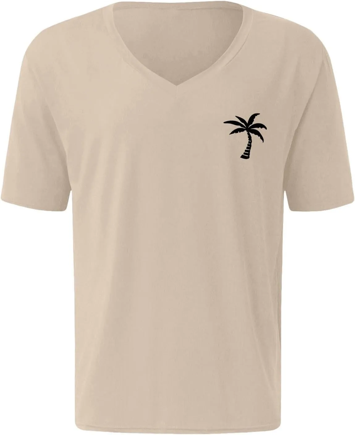 Mens Tropical Graphic Tee Round Neck Short Sleeve Summer Retro Top Loose Fashion Athletic Quick Dry Active T-Shirt