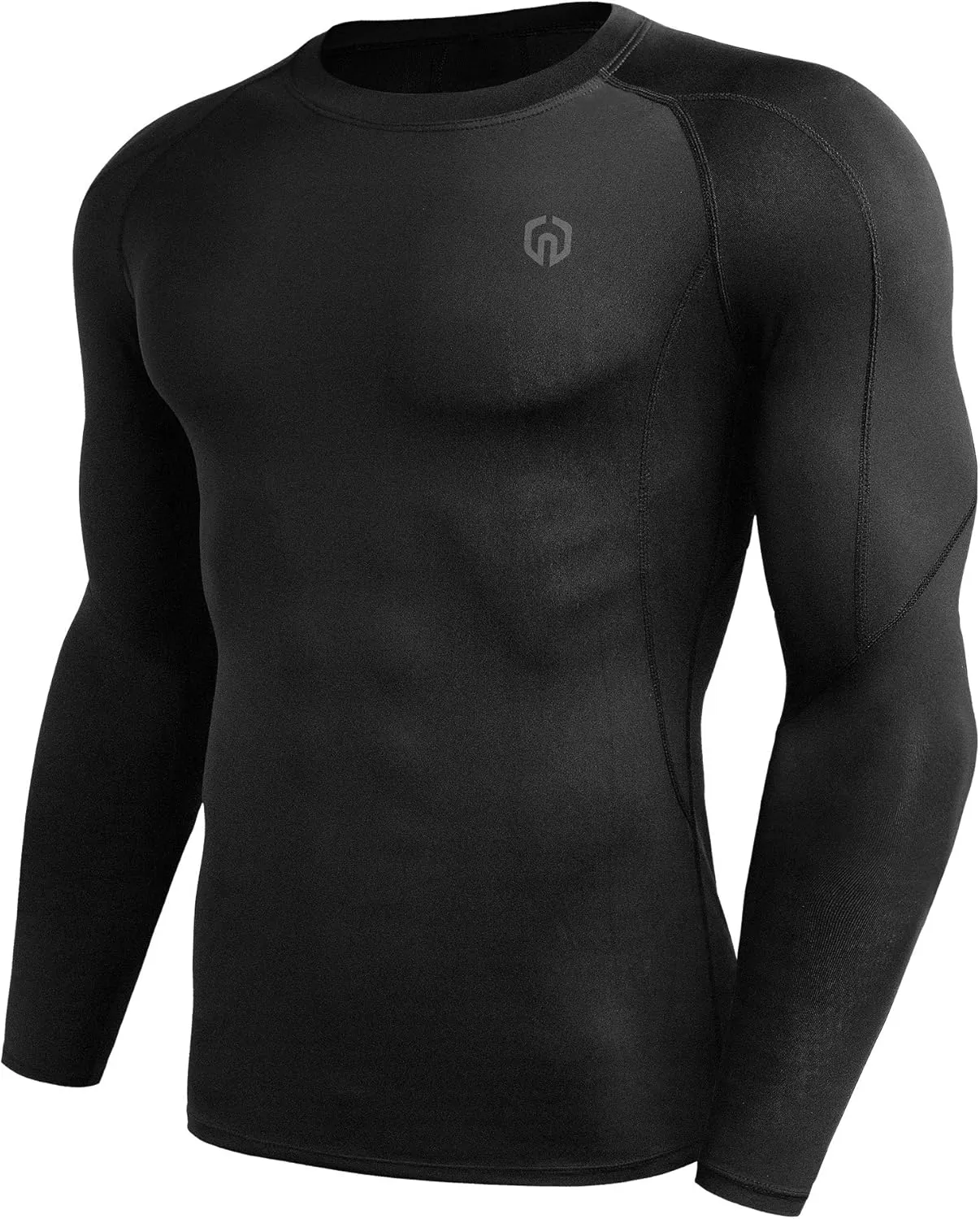 NELEUS Men's 3 Pack Dry Fit Long Sleeve Compression Shirts Workout Running Shirts