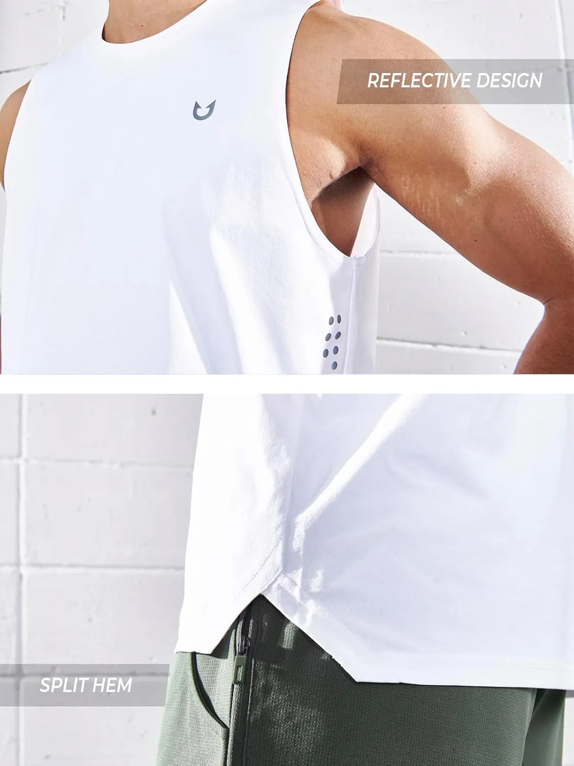 NORTHYARD Men's Workout Tank Tops Quick Dry Running Shirts Sleeveless Muscle Shirts Athletic Training Sports