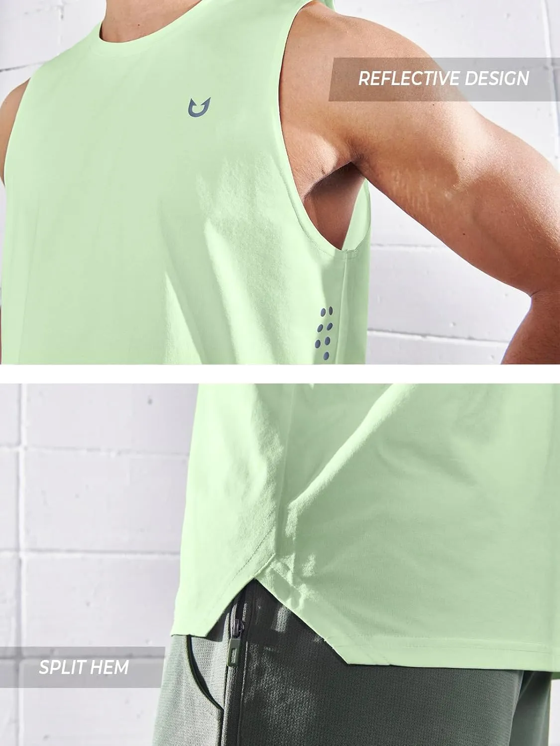NORTHYARD Men's Workout Tank Tops Quick Dry Running Shirts Sleeveless Muscle Shirts Athletic Training Sports