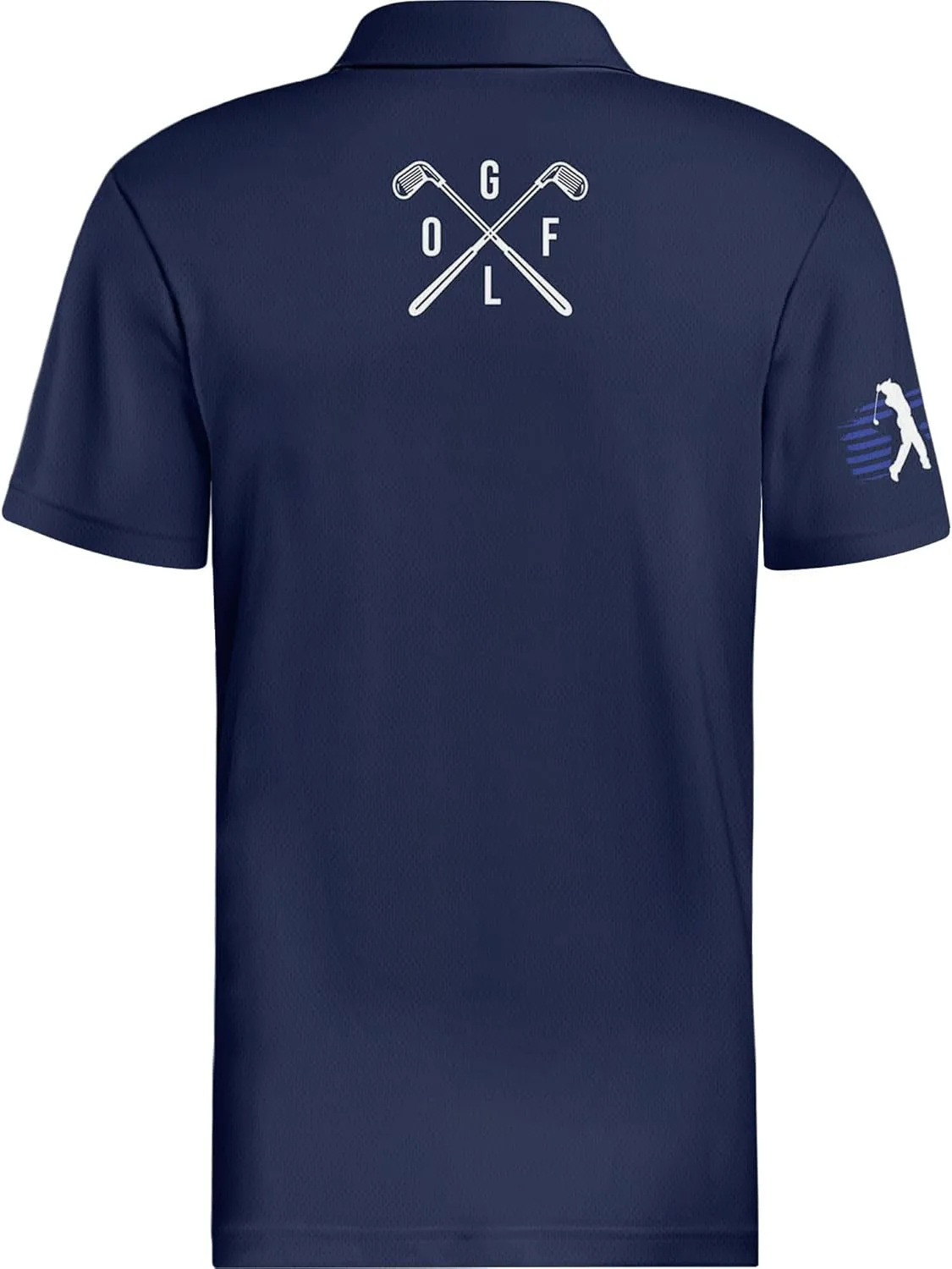 PAGYMO Golf Shirts for Men Crazy Hawaiian Print Funny Mens Polo Shirt