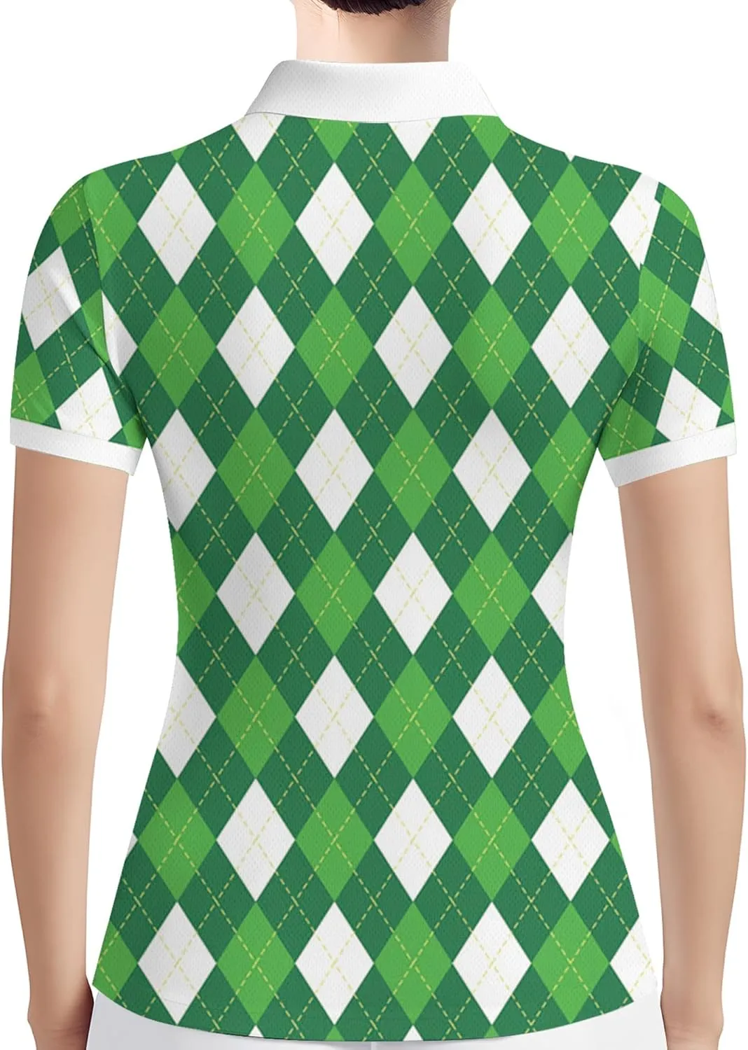 PAGYMO Womens Golf Shirt Funny Hawaiian Crazy Polo Shirts for Women