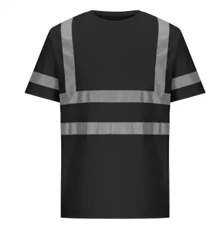 Quick Dry Safety Shirts for Men Reflective Short Sleeve High Vis T Shirts for Men Construction Shirt Tees