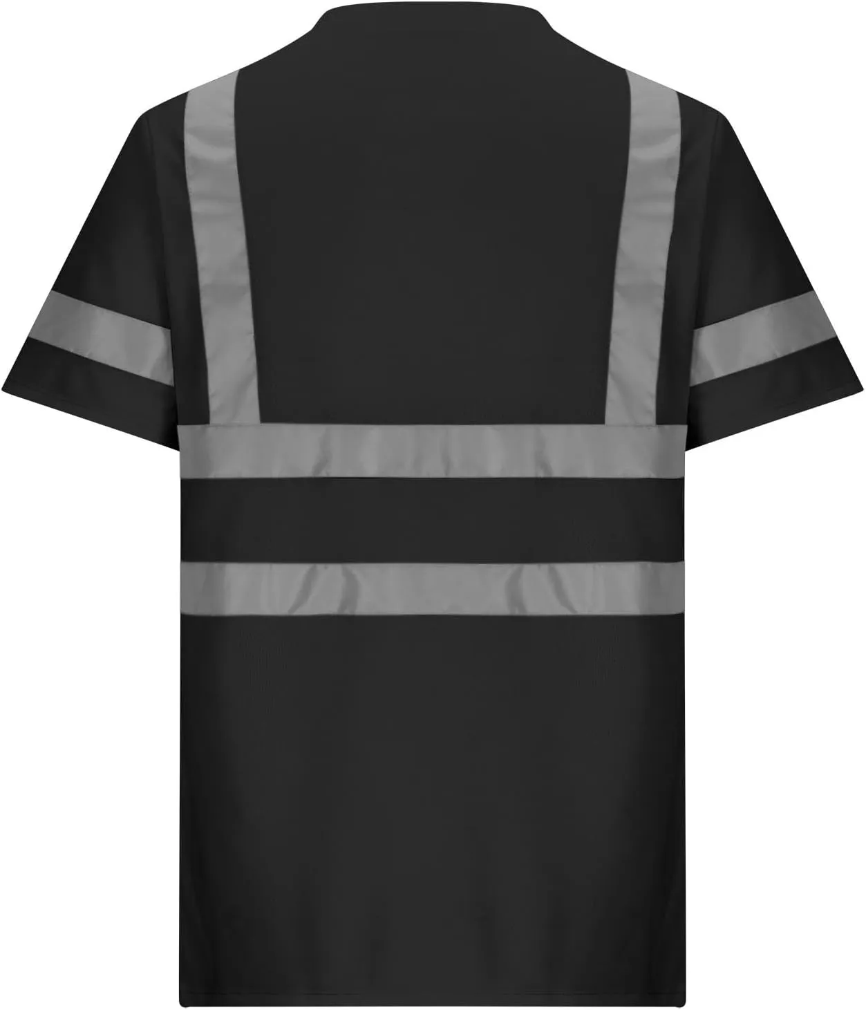 Quick Dry Safety Shirts for Men Reflective Short Sleeve High Vis T Shirts for Men Construction Shirt Tees