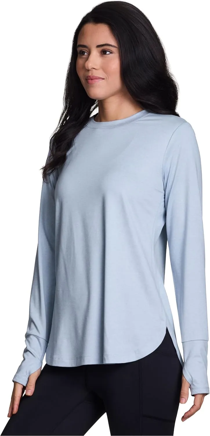 RBX Active Women's Fashion Athletic Yoga Long Sleeve Super Soft T-Shirt