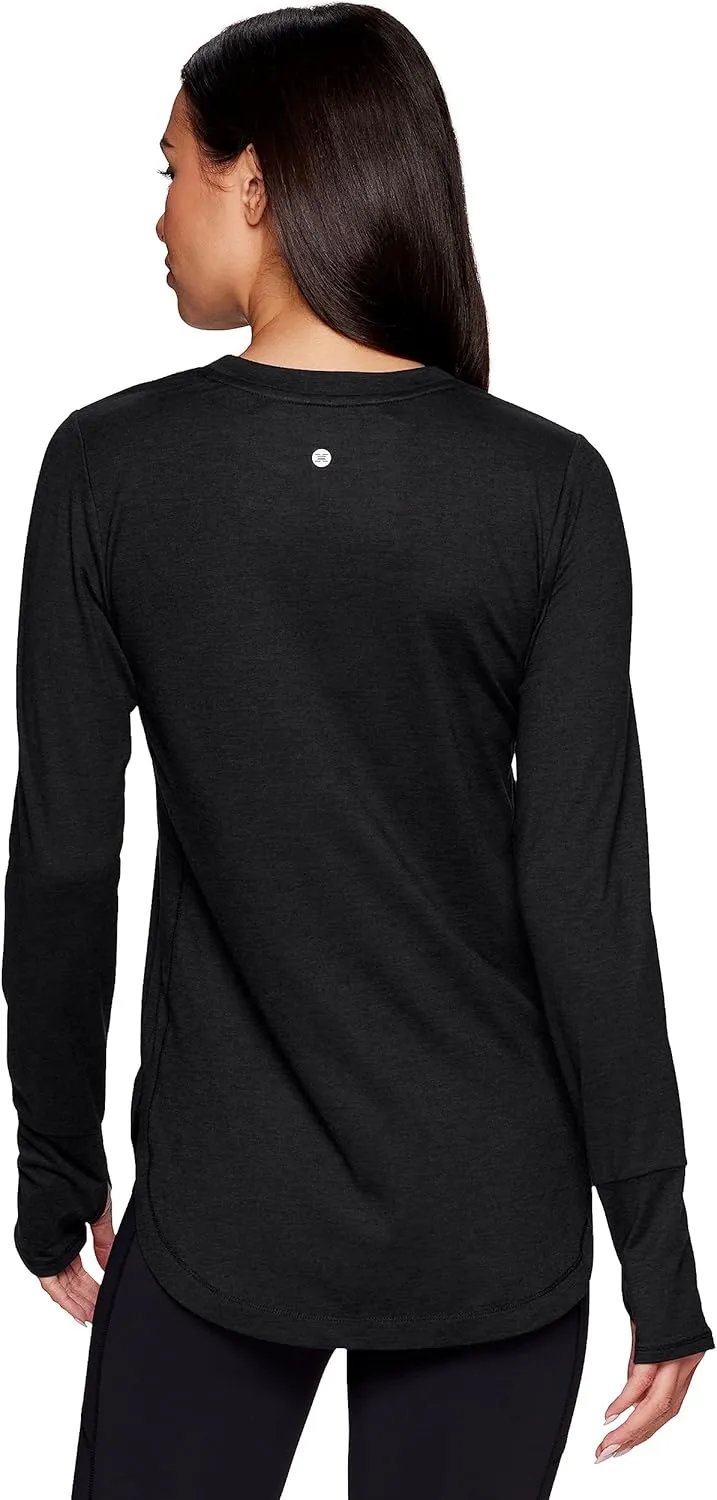 RBX Active Women's Fashion Athletic Yoga Long Sleeve Super Soft T-Shirt