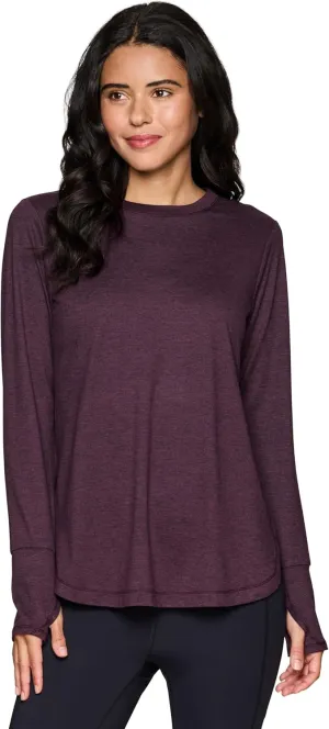 RBX Active Women's Fashion Athletic Yoga Long Sleeve Super Soft T-Shirt