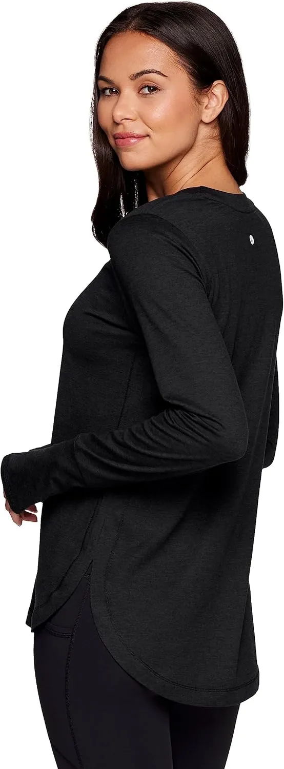 RBX Active Women's Fashion Athletic Yoga Long Sleeve Super Soft T-Shirt