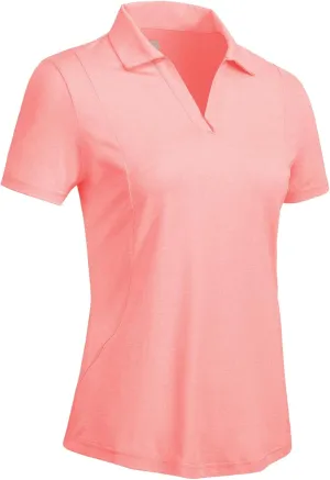 Rdruko Women's Golf Polo Shirts Short Sleeve Quick Dry Collared Tennis Athleric Shirts, Pink, XXL