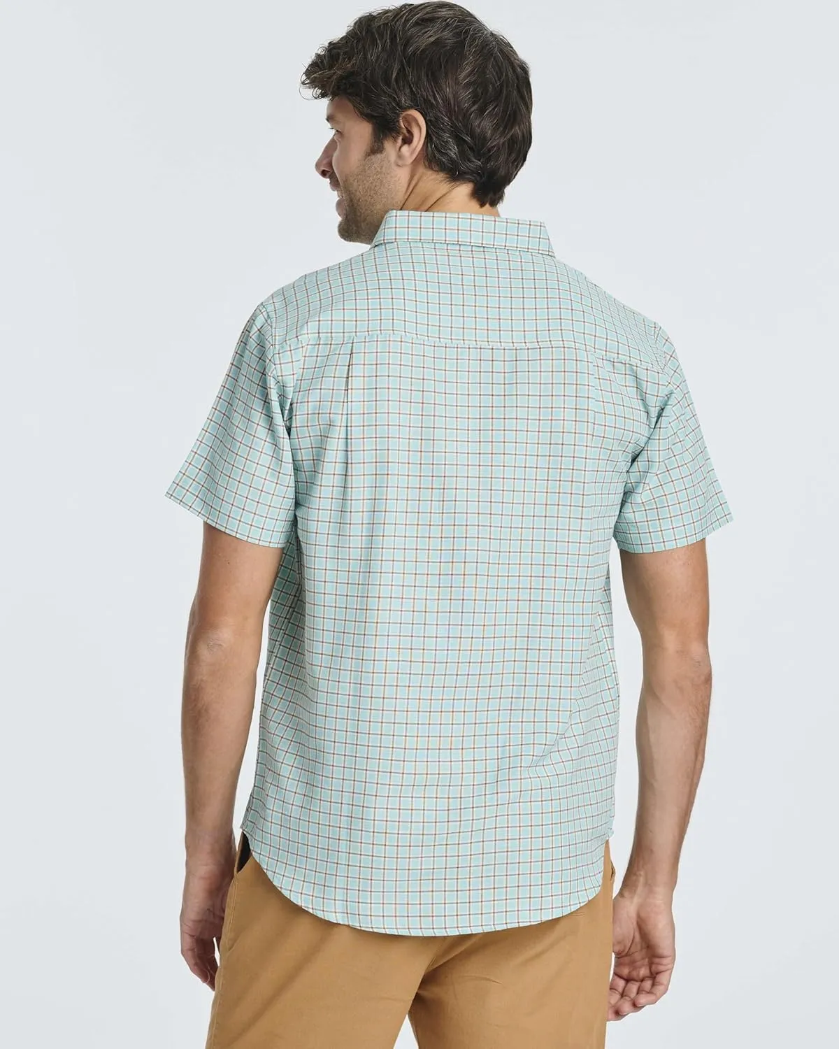 Real Essentials 3 Pack: Men's Regular-Fit Short Sleeve Woven Button Down Shirt with Pocket (Available in Big & Tall)