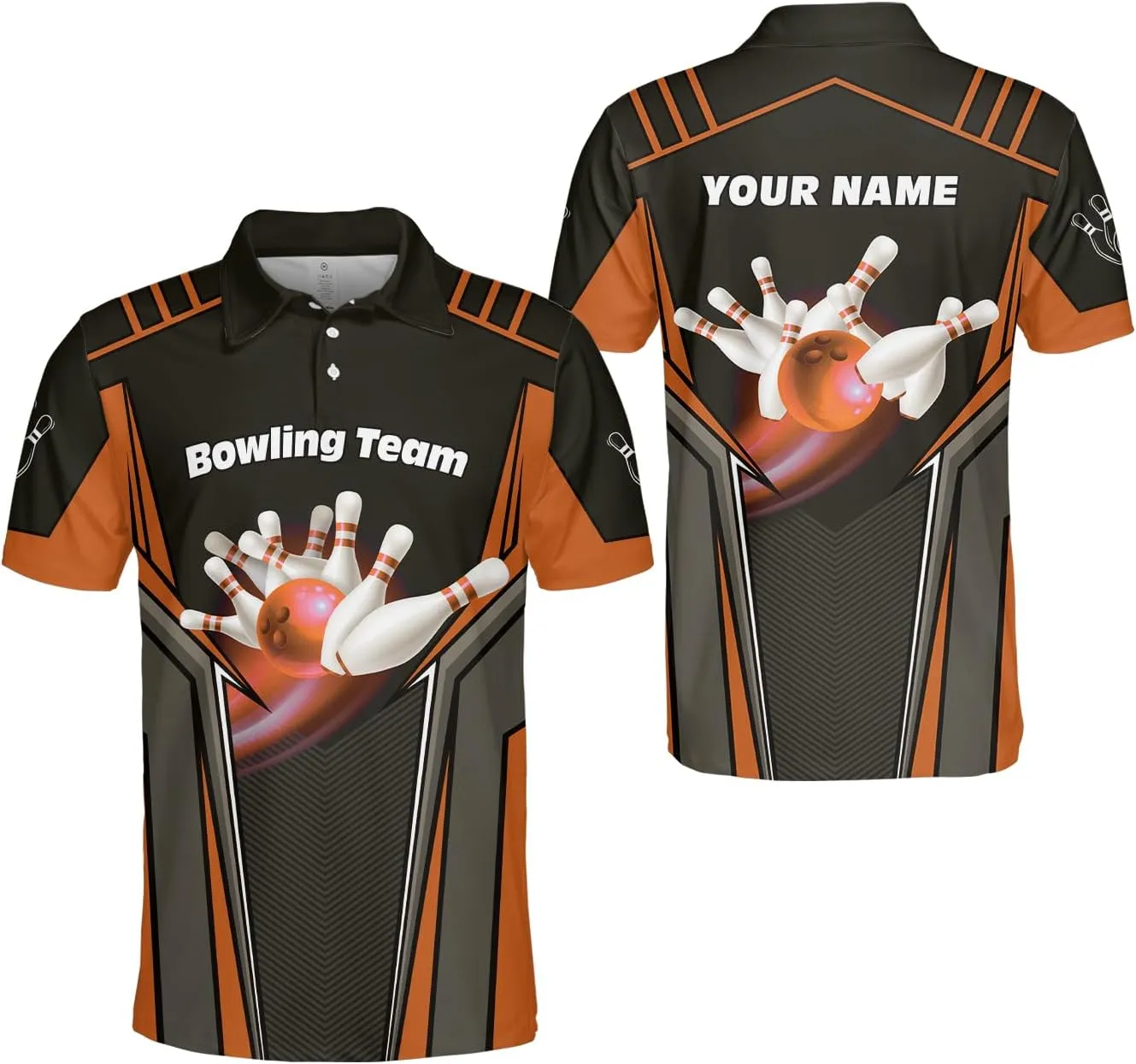 Royal Fight Personalized Bowling Polo Shirts 3D Custom Bowling Polo Shirt Bowling Shirts for Team Gift for Bowling Lover