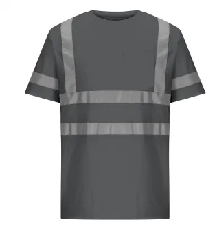 Short Sleeve Safety Shirts for Men Reflective Quick Dry Work Shirt Mens High Visibility Shirt Tees