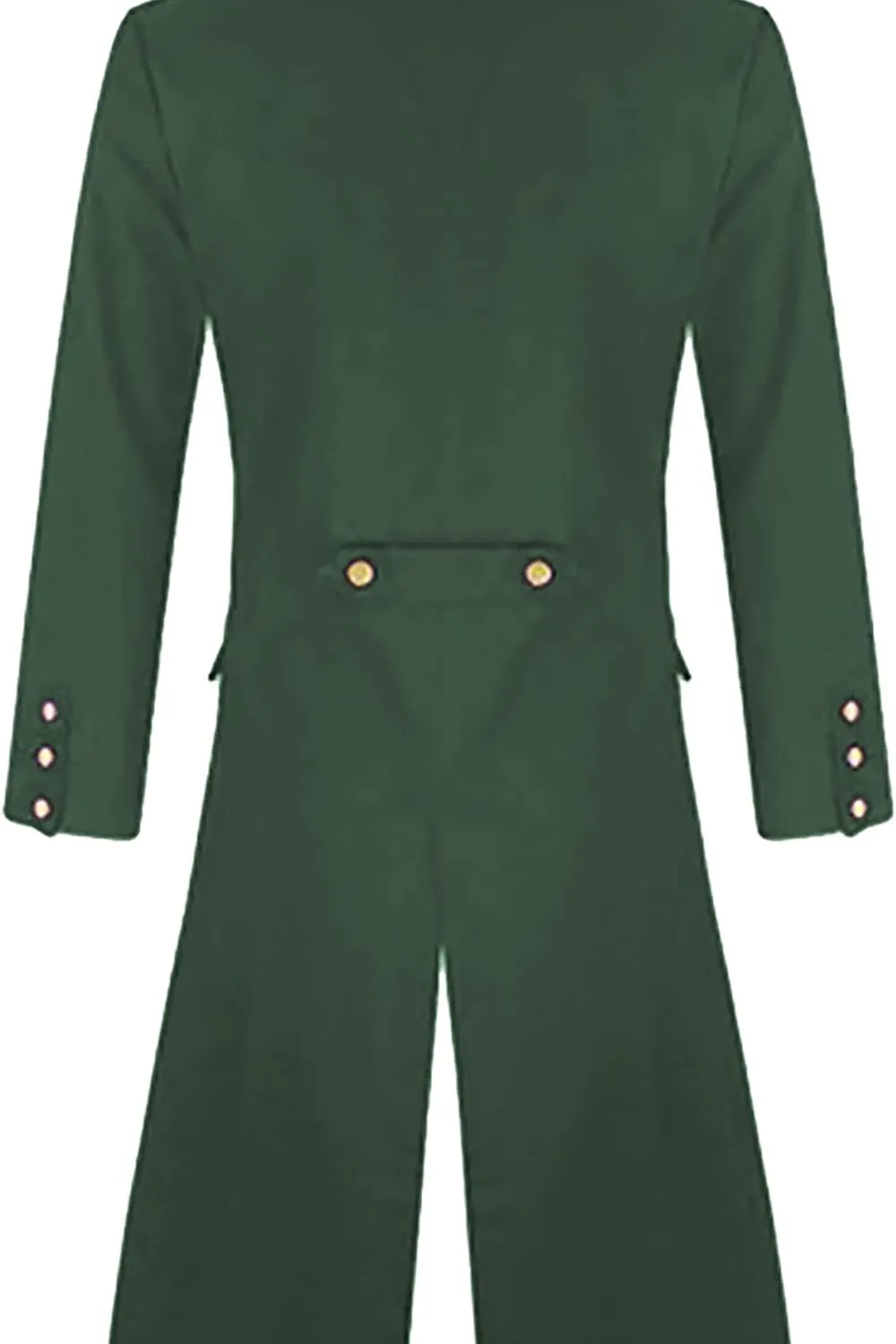 Sinzelimin Men's Tunic Tops Fashion Retro Halloween Gothic Style Tailcoat Coat Long Sleeve Lapel Windbreaker Trench Jacket