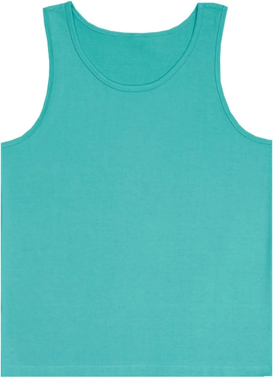 Sleeveless Round Neck Tank Tops for Women Cotton Breathable Summer Camisole Loose Fit Casual Basic Solid Color Tee