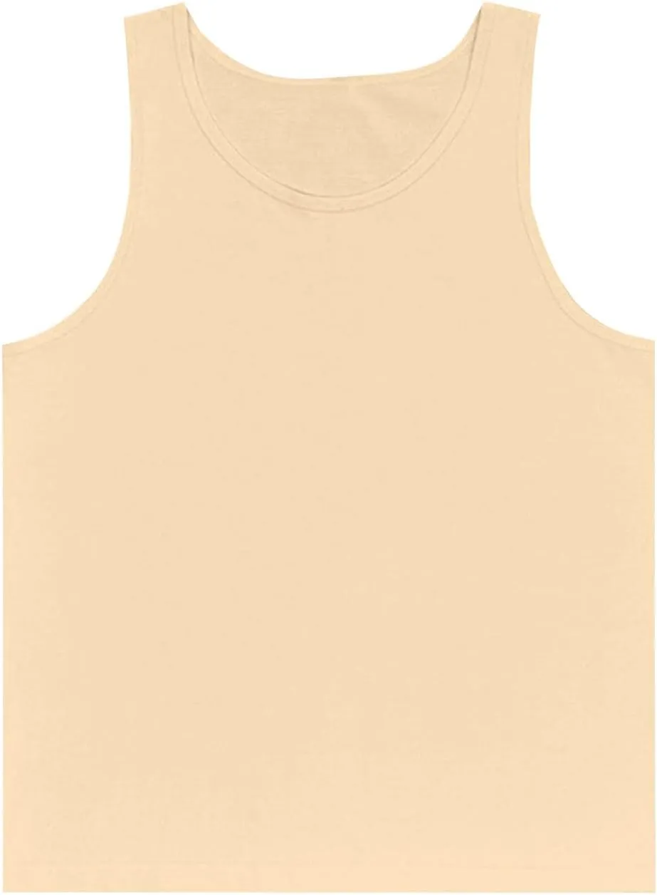 Sleeveless Round Neck Tank Tops for Women Cotton Breathable Summer Camisole Loose Fit Casual Basic Solid Color Tee