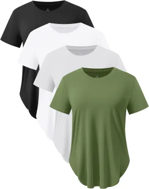 Star Vibe Womens Workout Shirts Breathable UPF 50  Quick Dry Athletic Yoga T-Shirts Short Sleeve Gym Running Hiking Tops
