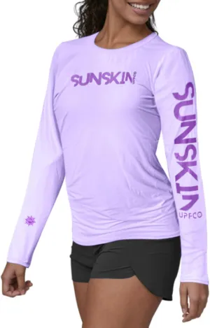 SUNSKIN Women's UPF 50 Long Sleeve Swim Shirt Rash Guard Quick Dry Lightweight