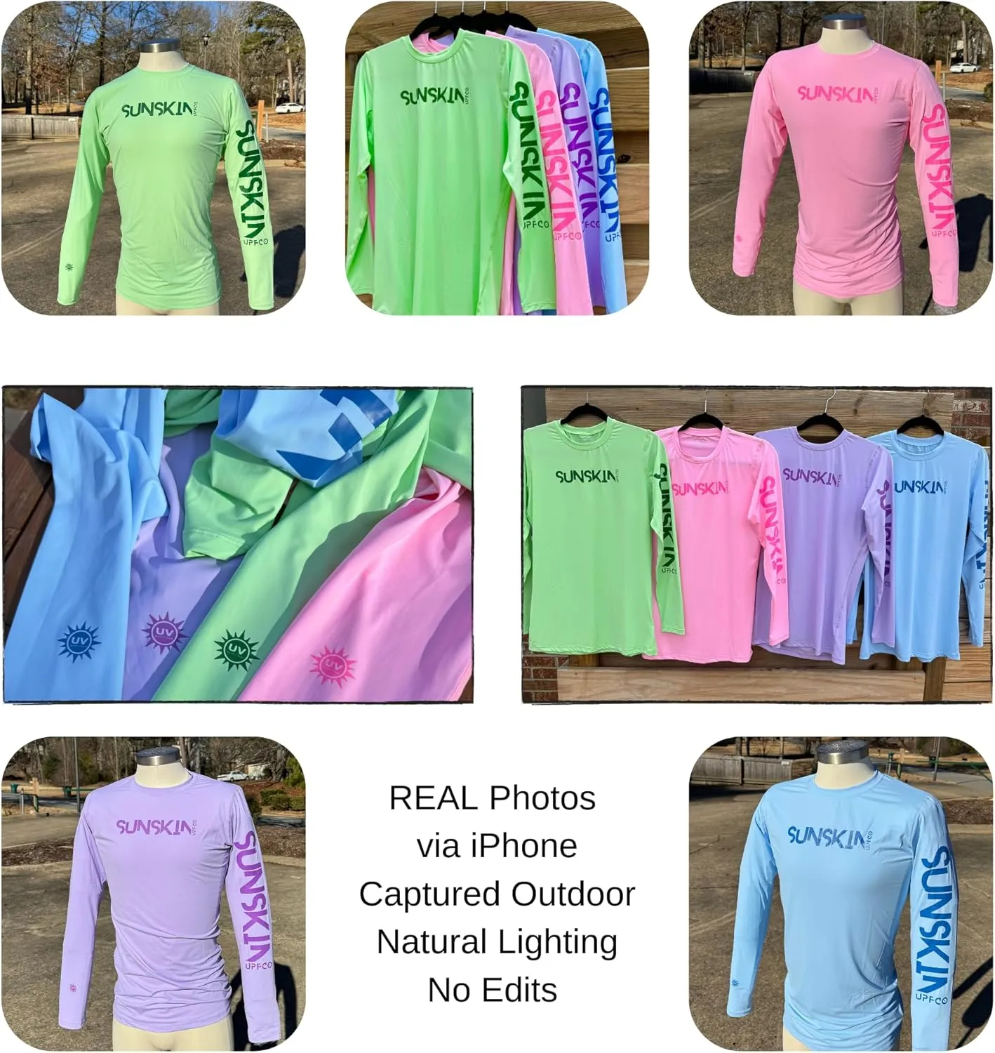 SUNSKIN Women's UPF 50 Long Sleeve Swim Shirt Rash Guard Quick Dry Lightweight