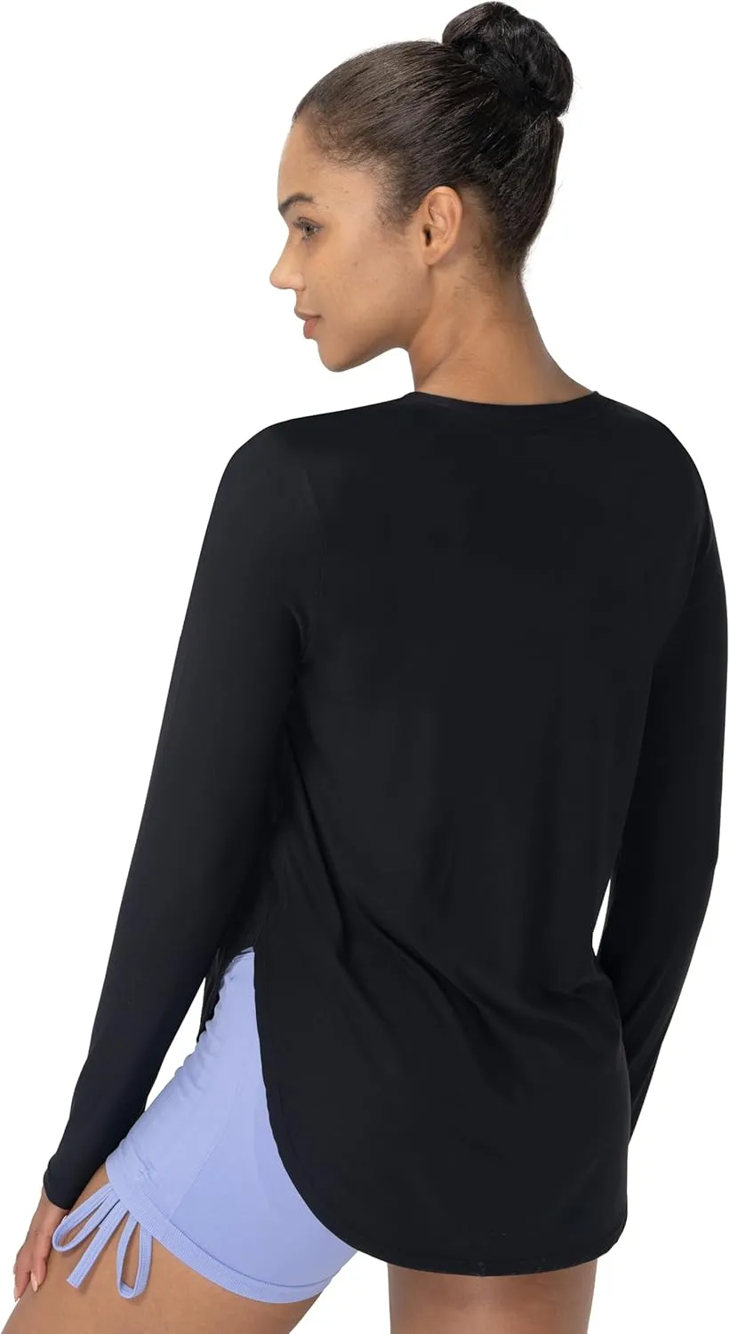 Sunzel Women's Sun Shirts UPF 50  Long Sleeve Tops with Quick Dry and UV Protection for Hiking, Gym and Rash Guard Wear