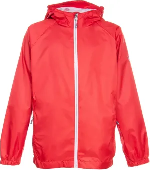 Swiss Alps Boys' Waterproof Hooded Rain Jacket Outdoor Windbreaker Lightweight Raincoats for Kids Wind Resistant