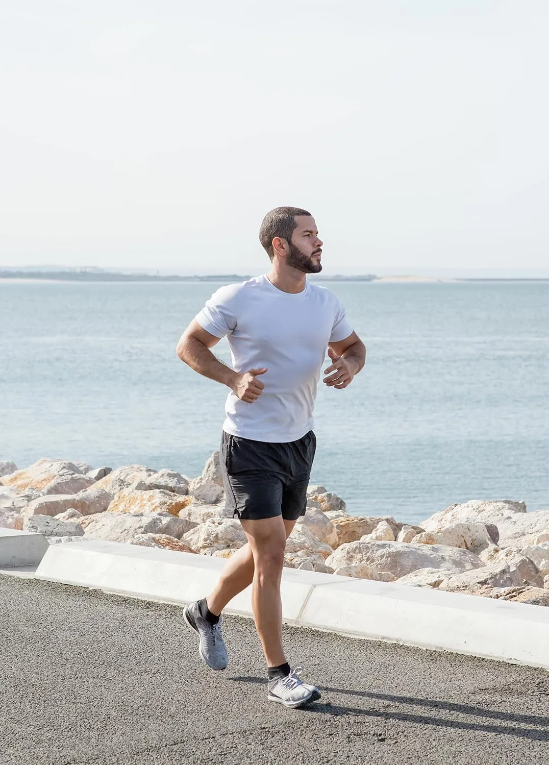 TanBridge Sweat Wicking Exercise UV Shirts for Men Short Sleeve Quick Dry Breathable T-Shirts Athletic Running Gym Sport