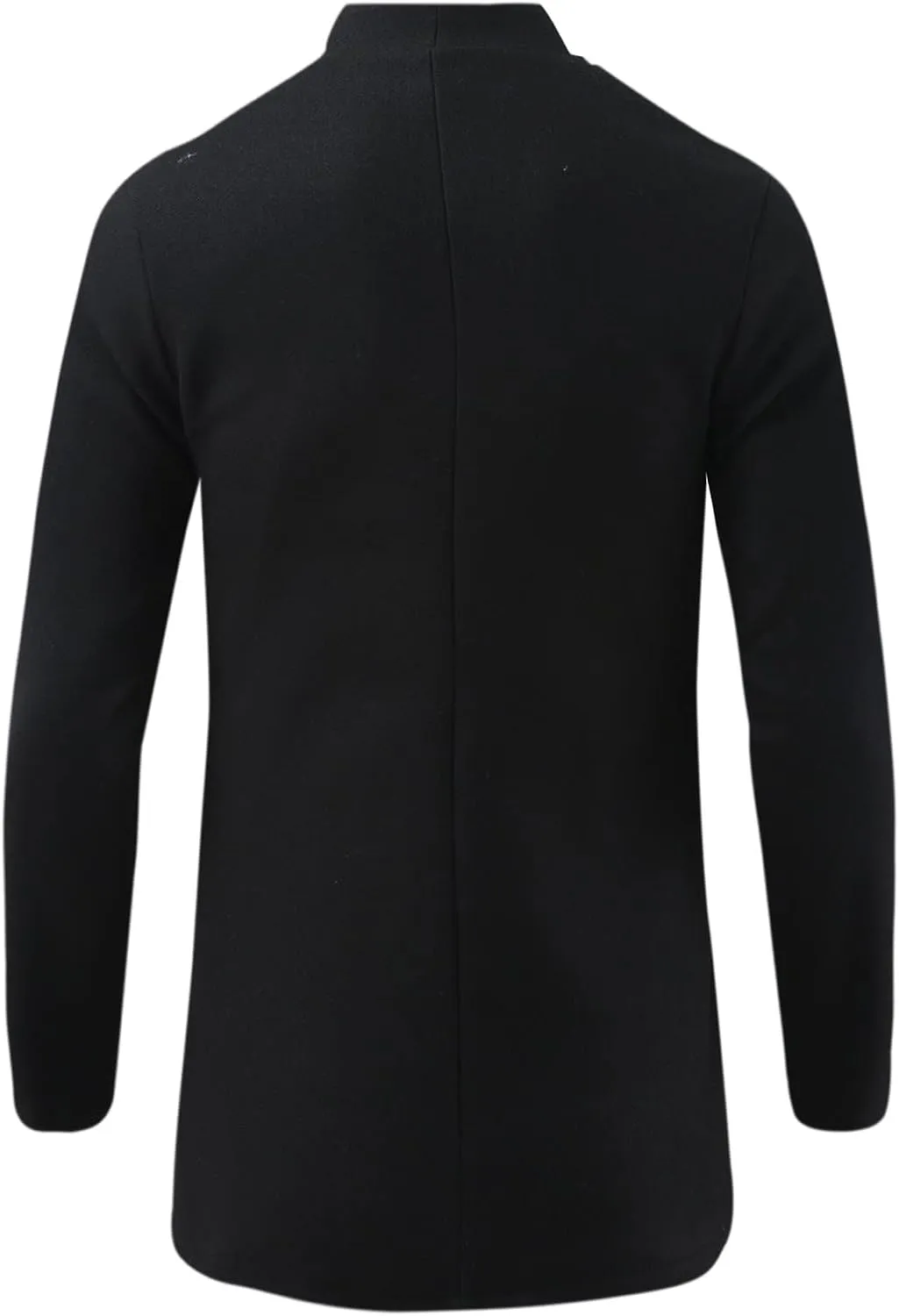Trench Coat Men Men's Trench Coat Wool Blend Slim Fit Top Coat Single Breasted Business Overcoat