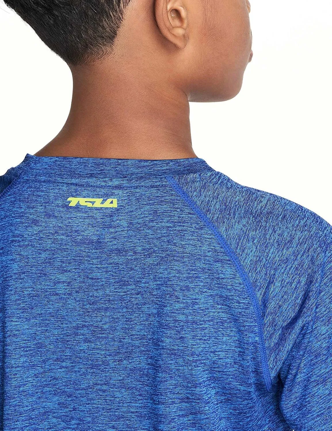 TSLA Kids Youth Running T-Shirts, Dry FIT Athletic Sports Short Sleeve Shirts