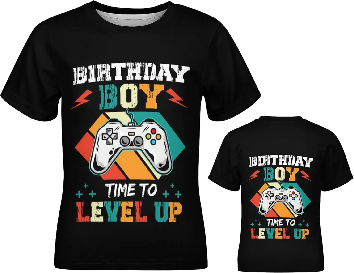 Unisex 3D Graphic Printed T-Shirts, Boys Girls Kids Crewneck Short Sleeve T Shirts, Cool Tees for 6-16 Years Teens
