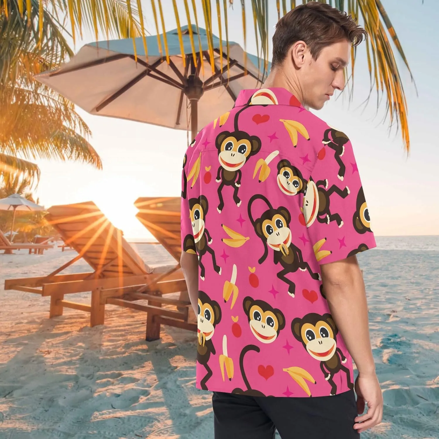 visesunny Hawaiian Shirts for Men Short Sleeve Aloha Beach Shirt Floral Summer Casual Button Down Shirts