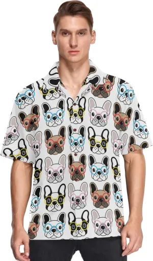 visesunny Stylish Men's Hawaiian Print Button Down Short Sleeve Shirt Funny Tropical Floral Casual Beach Shirts Gift